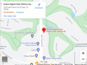 Welcome to UCare Urgent Care and Walk-in Clinic on Lee Trevino Drive in El Paso, TX 