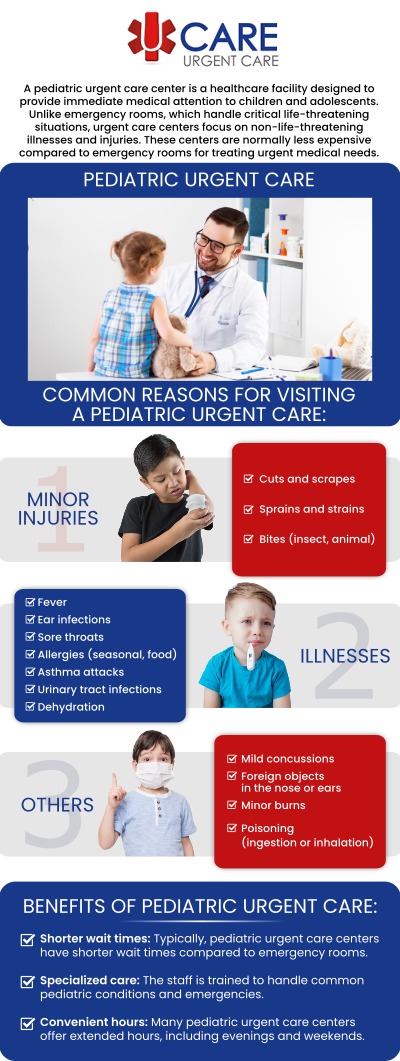 At UCare Urgent Care and Walk-In Clinic, we have experienced pediatric physicians who provide medical care to children. No prior appointment is needed. For more information, contact us today! We are a walk-in clinic located at Horizon City TX, on North Zaragoza Rd. in El Paso TX, and on Lee Trevino Dr. in El Paso TX.